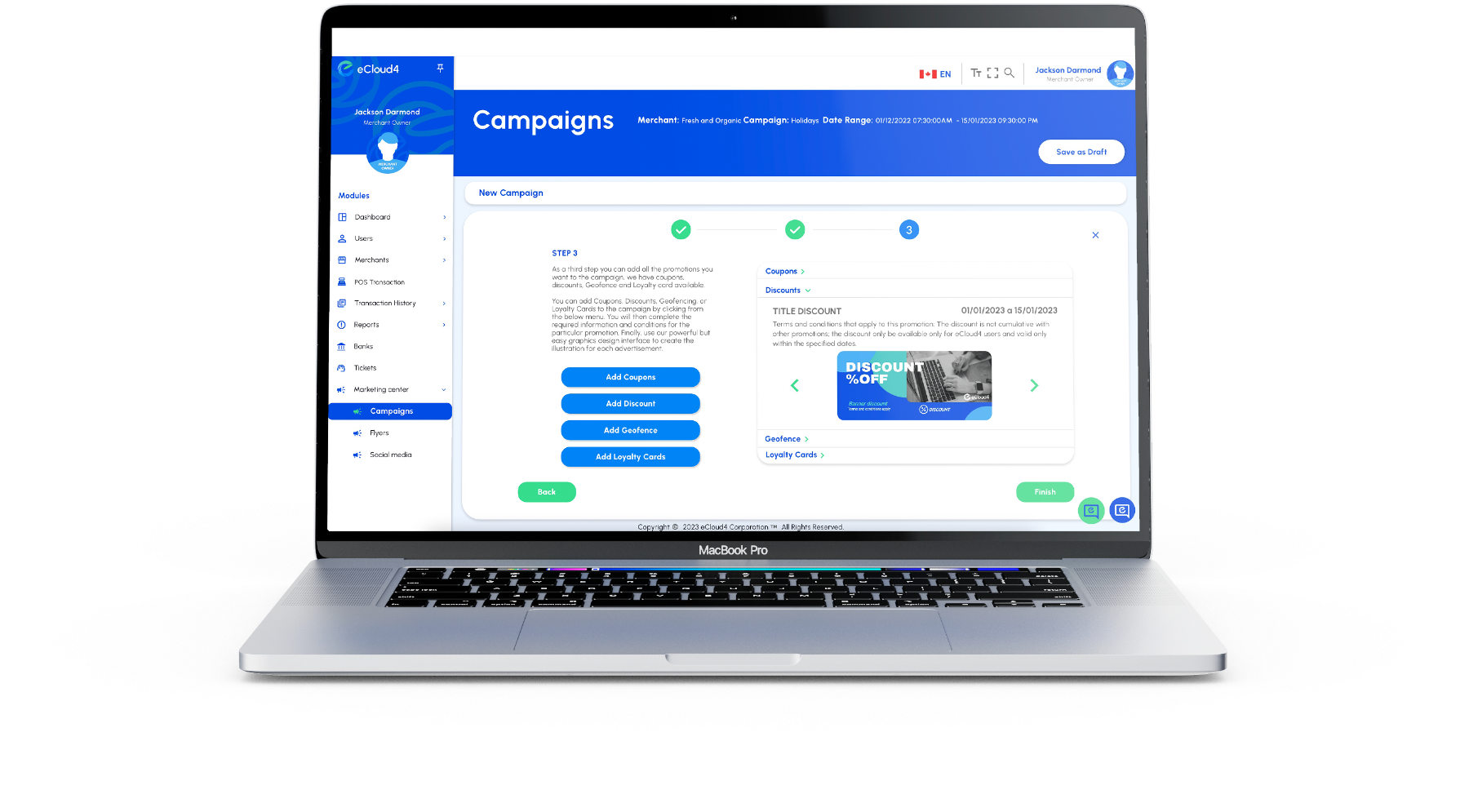 eCloud4 dashboard